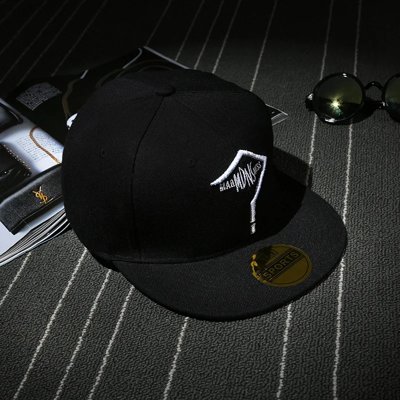 

Women's Letter Straight Visor Baseball Cap For Men Unisex Cotton Adjustable Snapback Male Fitted Hip Hop Caps Trucker Hat 2021