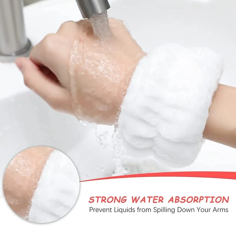 Spa Wristband Microfiber Wristband Wash Towel Band Wristband Face Wash Absorbent Wristband Wrist Sweatband Liquid images - 6