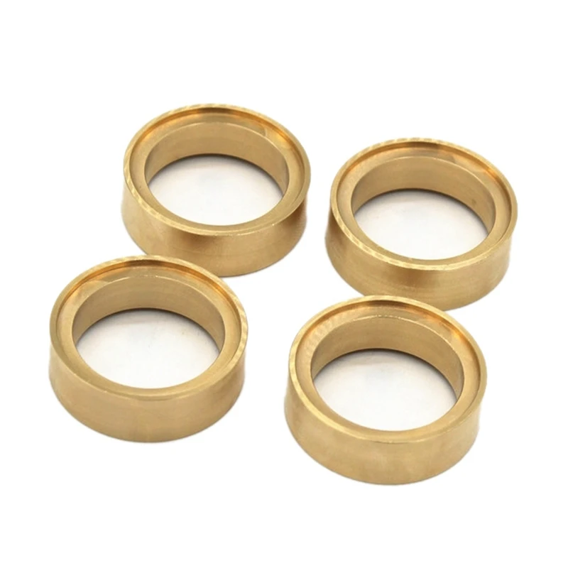 

4 шт. 100 г латунный 2,5-дюймовый бидлок, обод колеса, латунные противовесы, зажимное кольцо для радиоуправляемого гусеничного автомобиля Axial SCX24 1,0