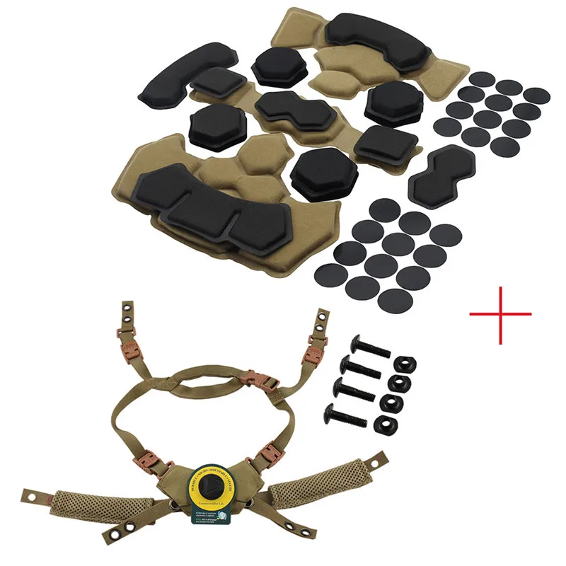 

Tactical Airsoft Paintball Helmet Suspension System Protective Pads Gen4 Memory Foam Pad For Wendy Fast MICH ACH Helmet