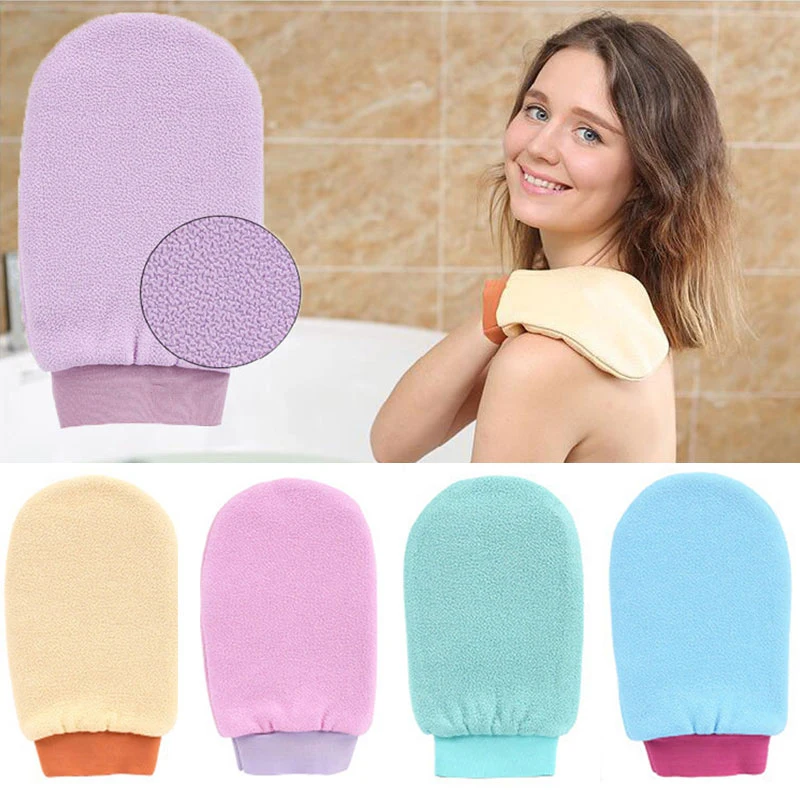 1pcs Double-Sided Towel Korean Exfoliating Bath Washcloth Shower Spa Exfoliator Two-Sided Bath Glove Body Cleaning Tool YZL1