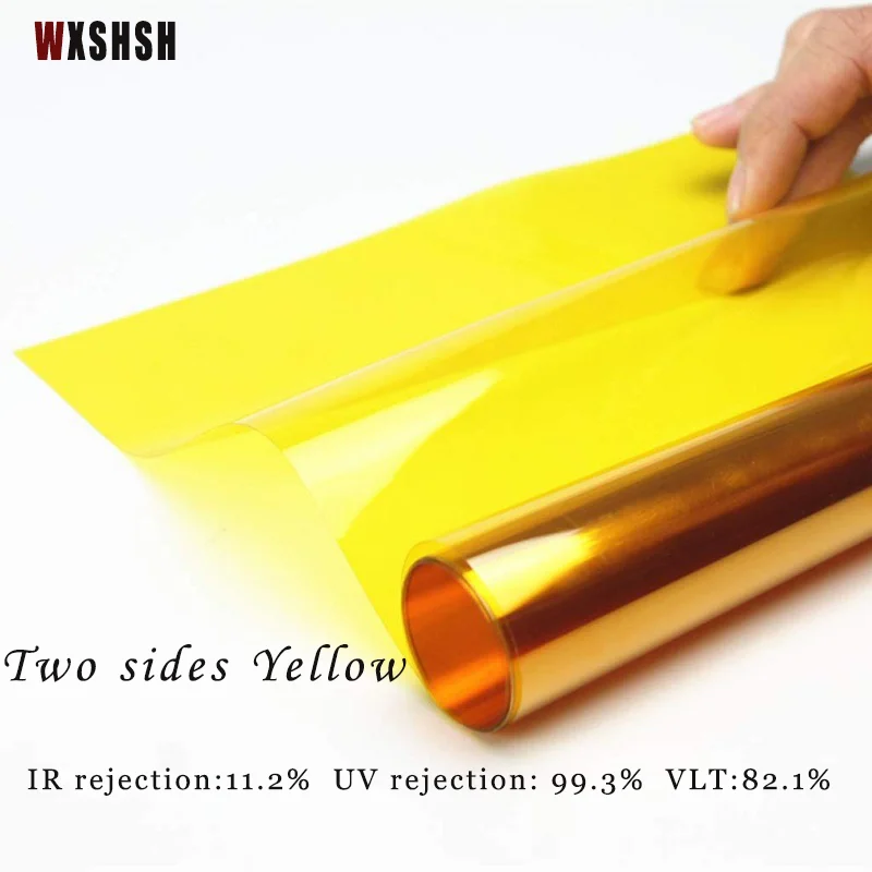 

Window Film Insect Prevention Water-Proof Explosion Proof Anti-UV Energy-Saving Stained Sticker For Processing Plant Yellow 3m