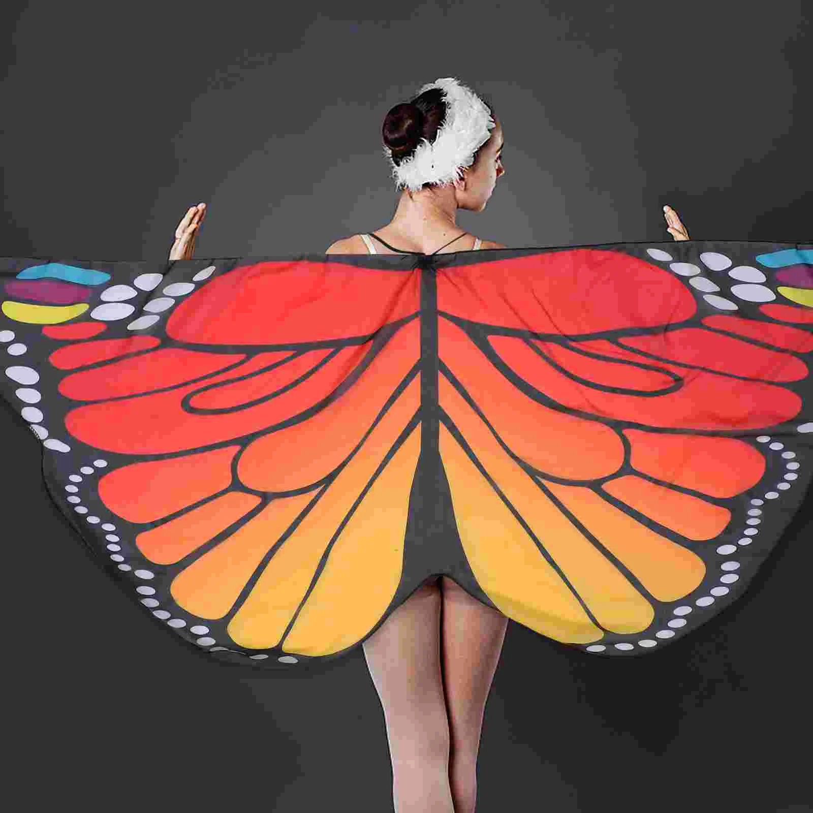 Плащ-бабочка накидка детский забавный костюм для косплея шифоновый феи крылья