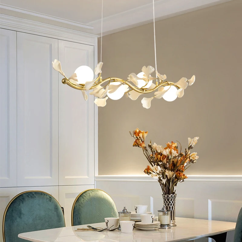 

Ball Glass Ceiling Chandeliers 2023 New Hanging Lamps LED Lights Lustres Home Lamp Remote Control Kitchen Island Free Shipping