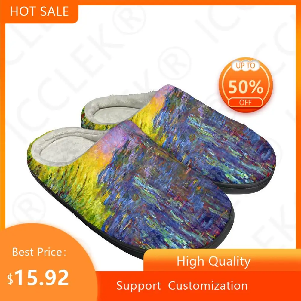 

Горячие Мультяшные модные хлопковые тапочки на заказ, мужские и женские сандалии, плюшевая Повседневная сохраняющая тепло обувь, теплые удобные Тапочки