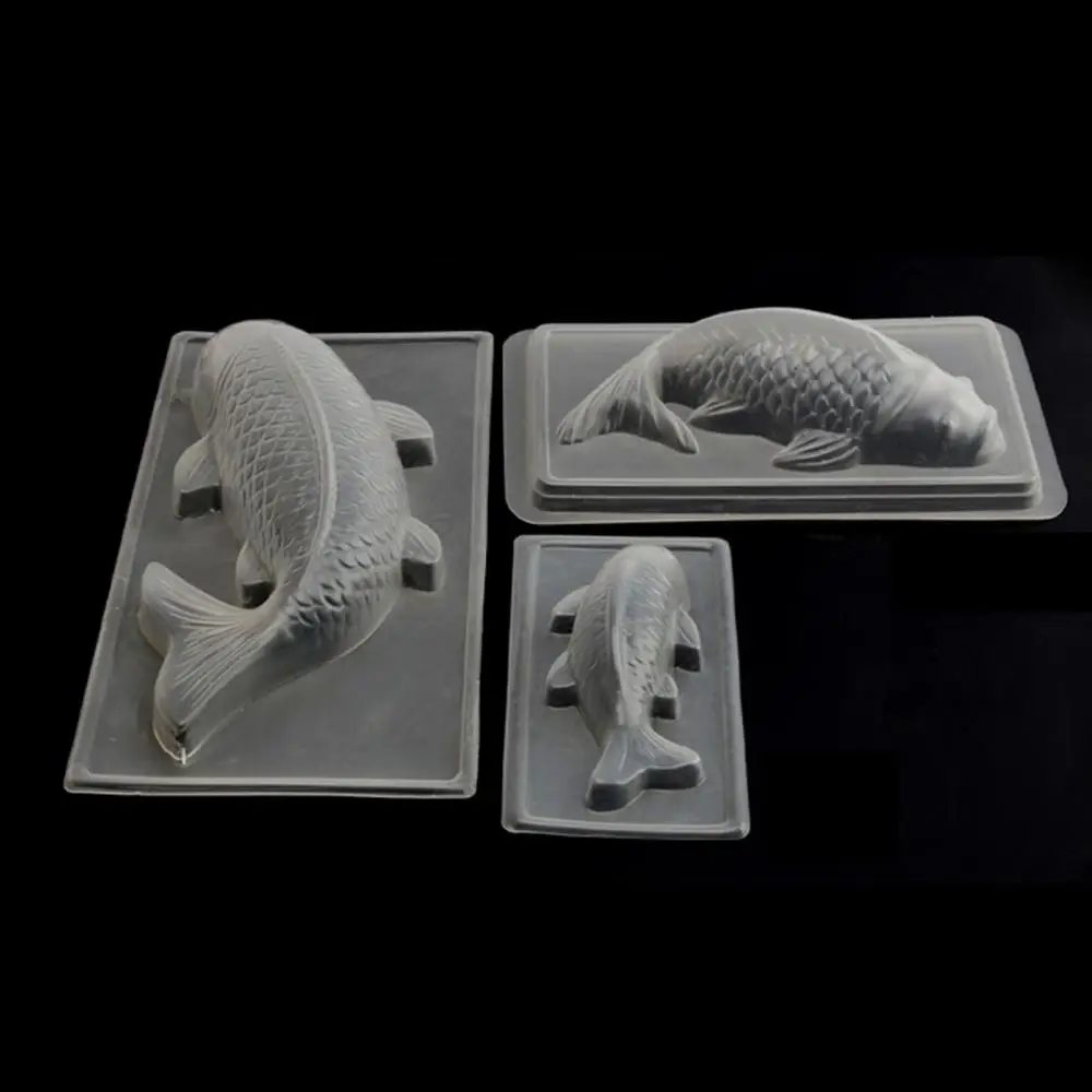 

3D Koi Fish Plastic Cake Chocolate Mould Jelly Handmade Sugarcraft Bar Candy Mold DIY Household Kitchen Bakeware Cake Tools