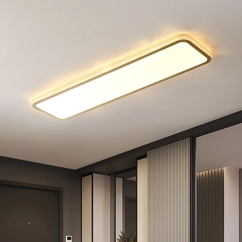 

New Aisle Ceiling Lights Cloakroom Corridor Led Long Strip Lamp Hallway Simple Modern Rectangular Balcony Porch Light Fixture