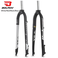 bolany x5x6 2627 529 inch disc brake mountain aluminum front fork straight tube 28 6mm matte lightweight bike hard fork