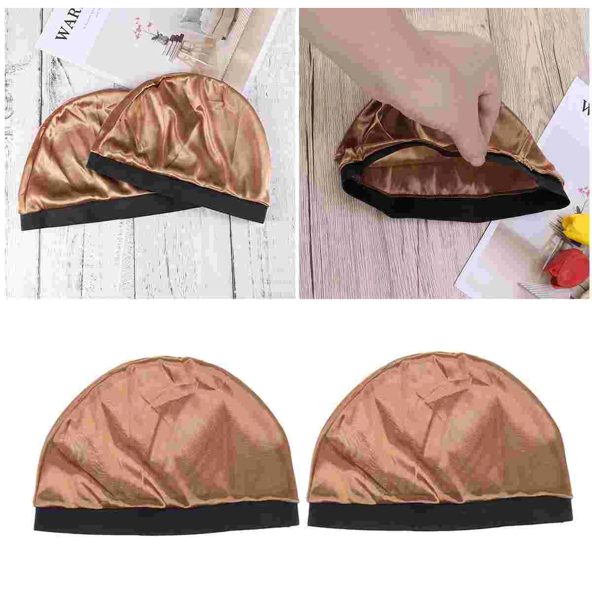 

4 Pcs Nightcaps Wide Side Sleeping Hats Chemotherapy Cap Hair Loss Cap for Girls Ladies Women