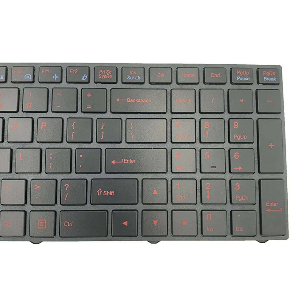 

Laptop Keyboard with Backlit PC Input Apparatus Red Letters Gaming Keyboards Home Office Replacement for F57 M51