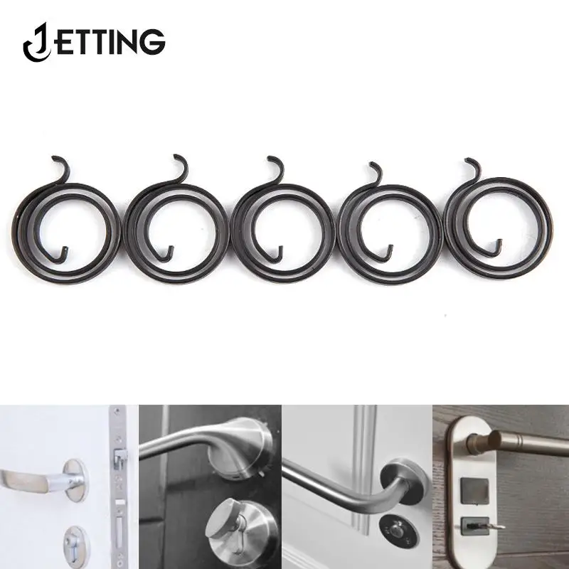 5Pcs Replacement Spring For Door Knob Handle Lever Latch Internal Coil Repair Spindle Lock Torsion Spring Flat Section Wire