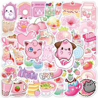 103050pcs new ins wind pink pixel graffiti stickers car body luggage laptop guitar pvc removable stickers wholesale