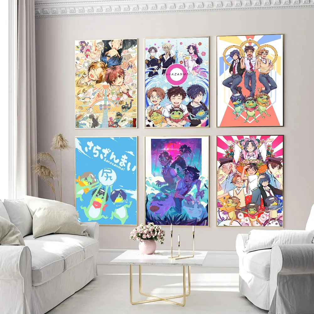 Классические винтажные постеры из аниме Sarazanmai, постеры с принтом ...