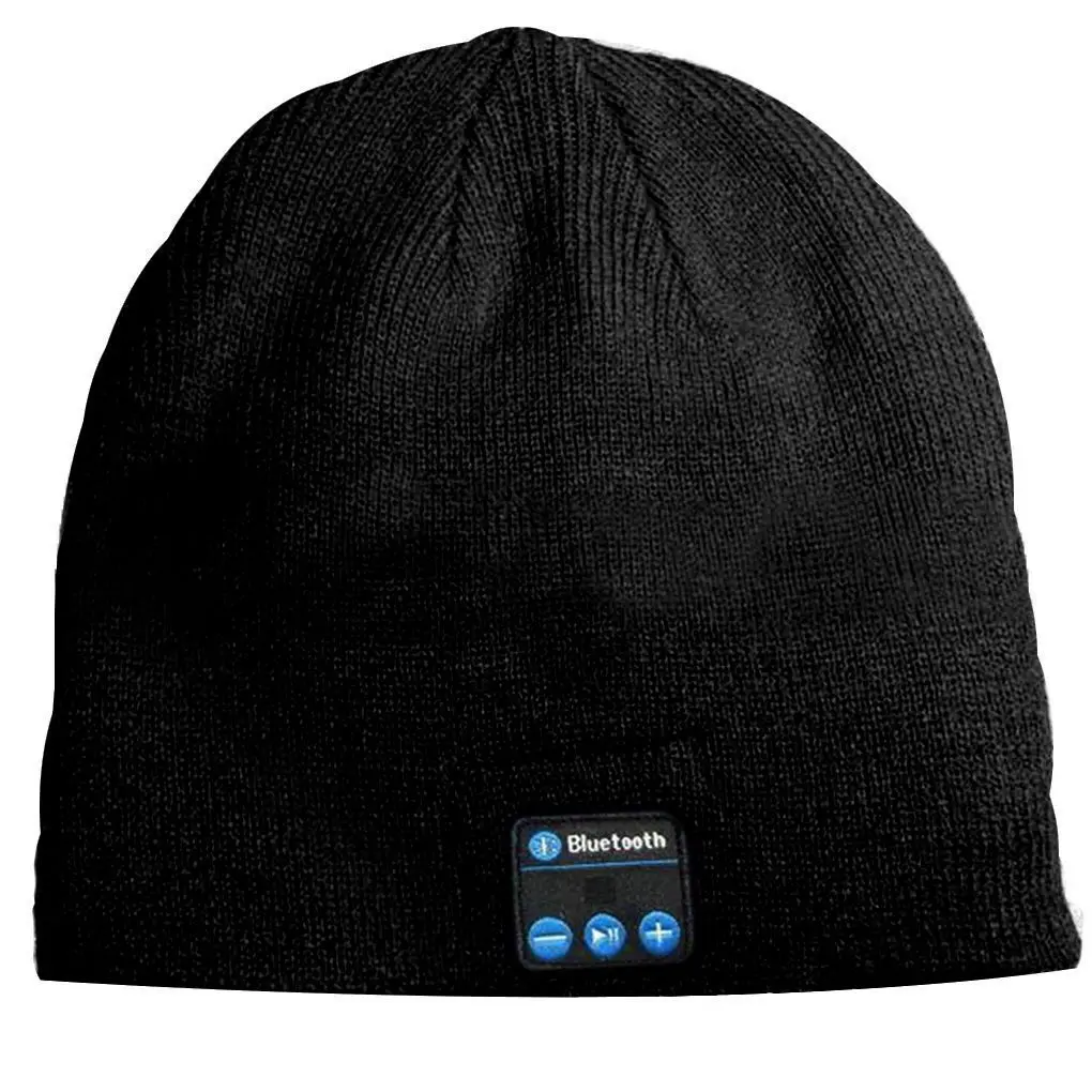 

Wireless Bluetooth Earphone Music Knitted Hats Men's Winter Warm Beanie Cap
