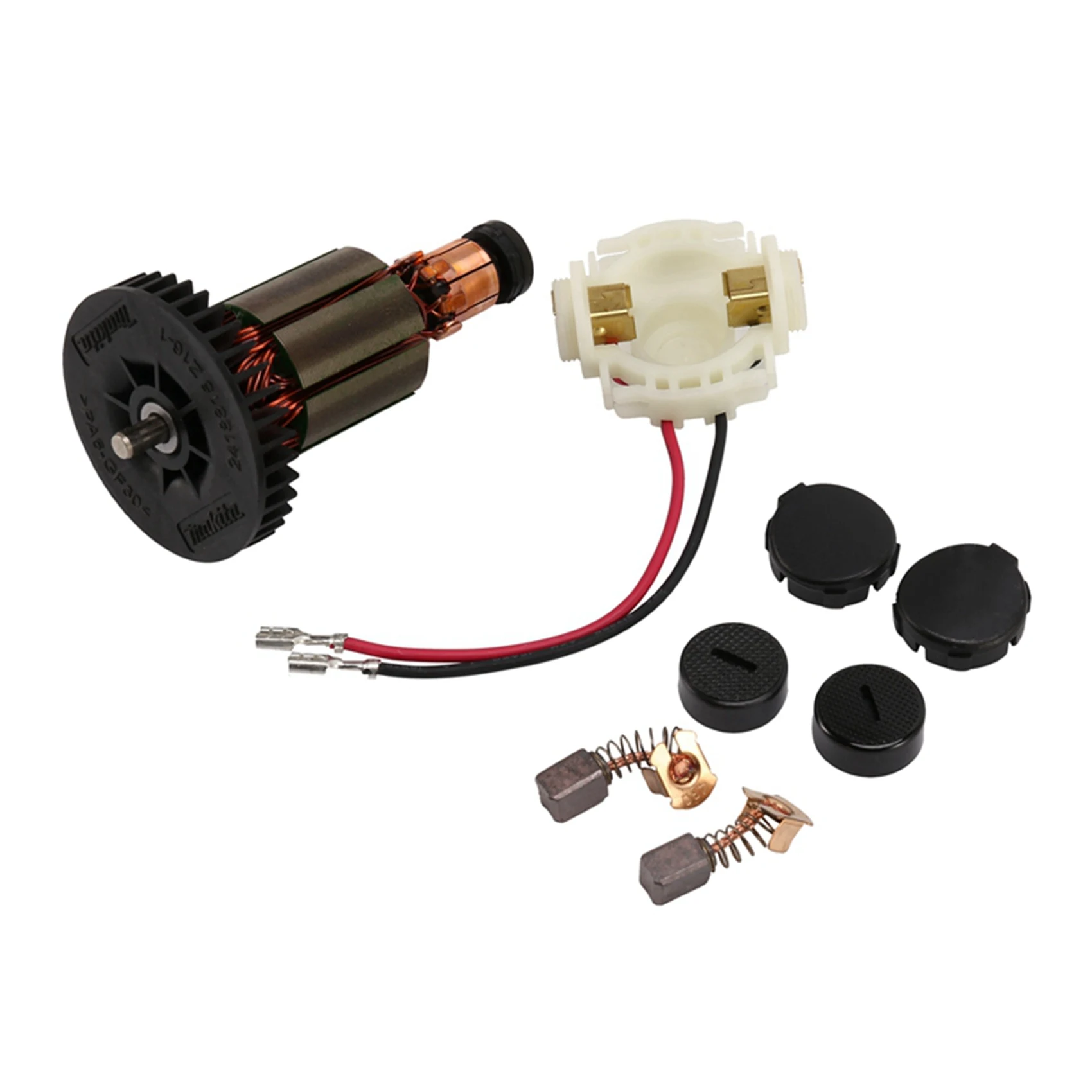 

Brush Holder+Caps+Cover+Brushes+Armature for MAKITA CB430 BGA450 BGA452 DGA452 DGA452RMJ DGA452SFE DGA452FE3