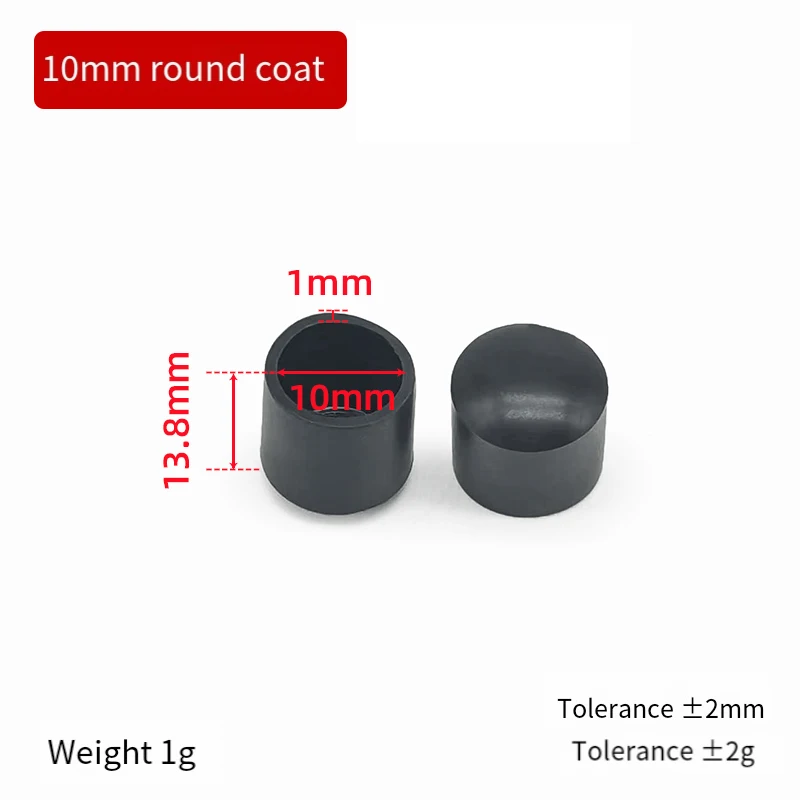 Диаметр 6 мм ~ 120 круглый черный ПВХ мягкая резиновая втулка внешняя заглушка