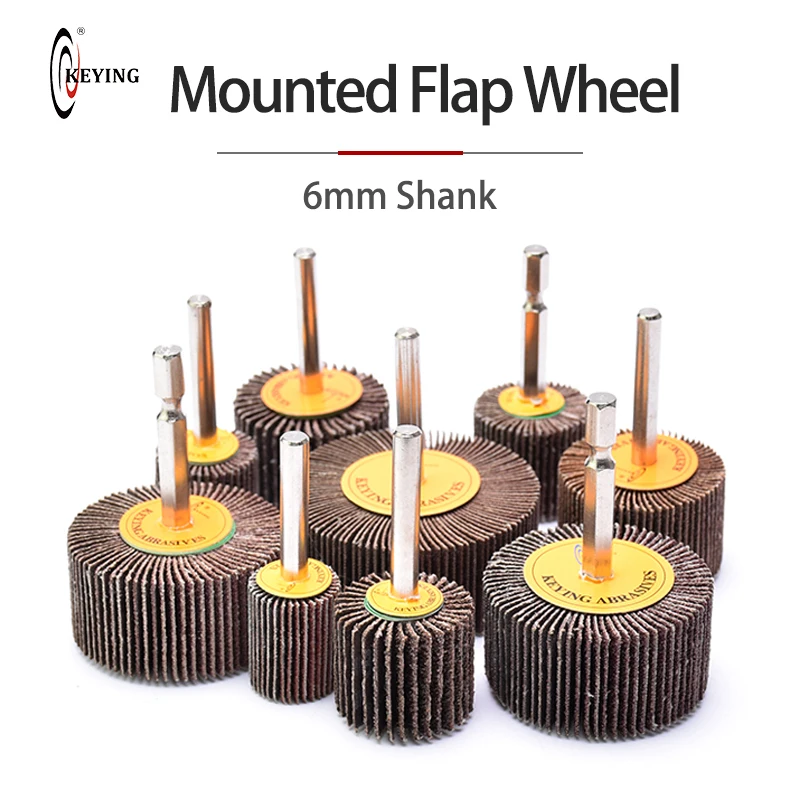 

1 шт. абразивный лепестковый круг 20-80 мм, шлифовальная головка для наждачной бумаги с хвостовиком 6 мм для полировки, аксессуары для вращающихся инструментов «сделай сам»