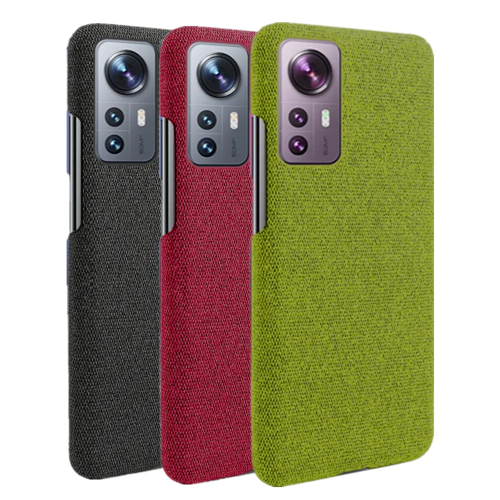 

Xiaomi 12X Cover Cloth Antiskid Case For Xiomi 12 Mi Poco X3 NFC GT X2 M2 M3 M4 F2 Pro C3 F1 F3 Slim Retro Fabric Hard PC Coque