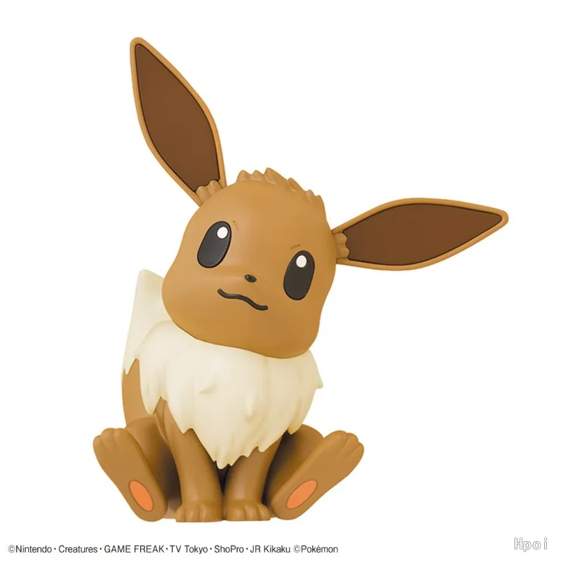Фото Оригинальная коллекция Bandai Pokemon Plamo Quick Lite: Игрушки-конструкторы Eevee, Bulbasaur, Pikachu, Charmander, Squirtle для мальчиков и девочек, подарок №2