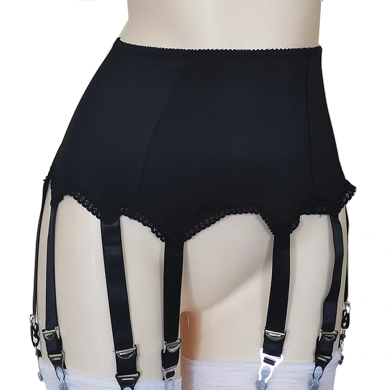 

New High Waist Garter Belt 8 Buckles Straps Suspender Belt Garters for Stockings Pantyhose Sexy Night Lingerie