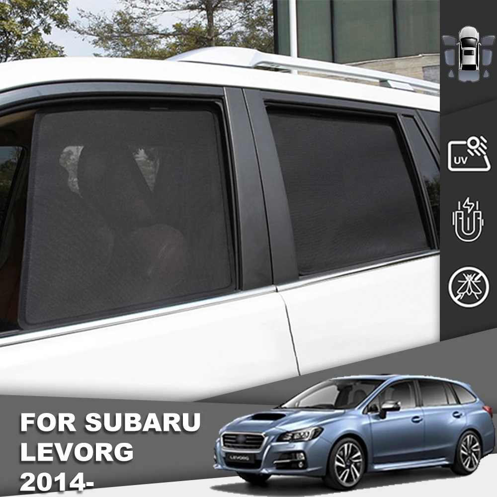 

For Subaru LEVORG 2014-2021 Magnetic Car Sunshade Front Windshield Mesh Frame Curtain Baby Rear Side Window Sun Sahde