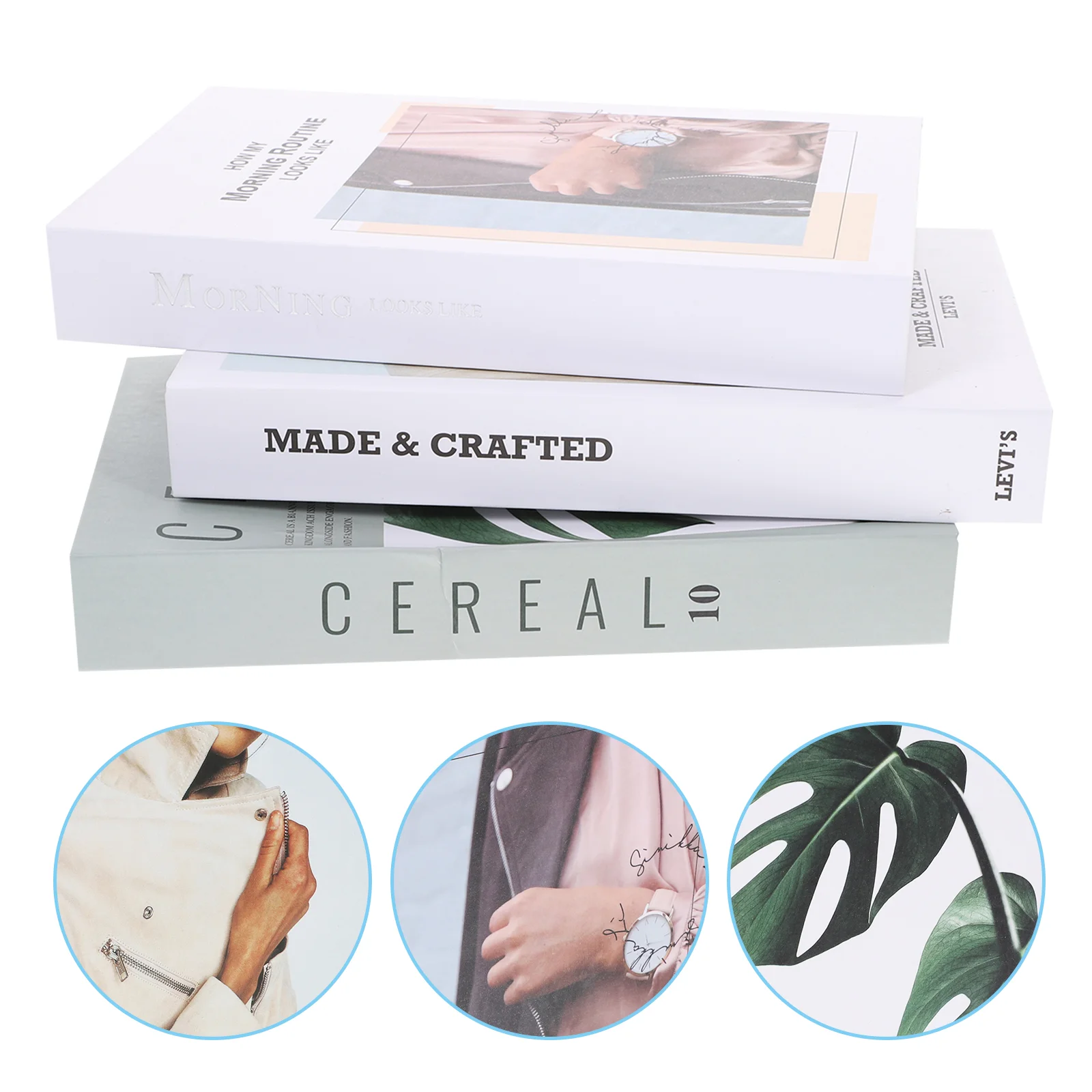 

3pcs Decorative Book Set Books Home Decorative Book Props Book Bookshelf Books Display Books Decor Hotel Book B
