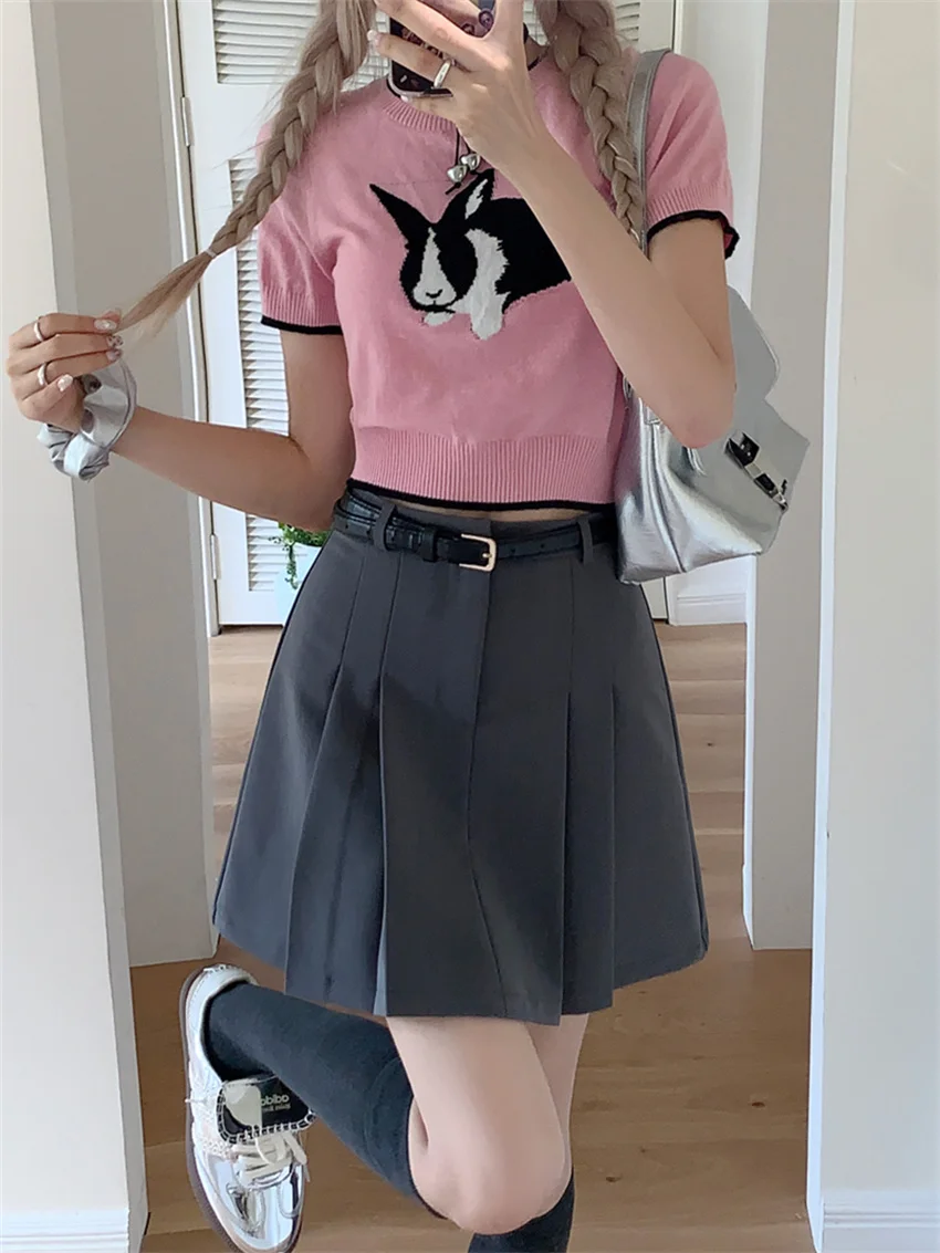 Alien Kitty серая Женская стройнящая однотонная летняя новая офисная Дамская уличная