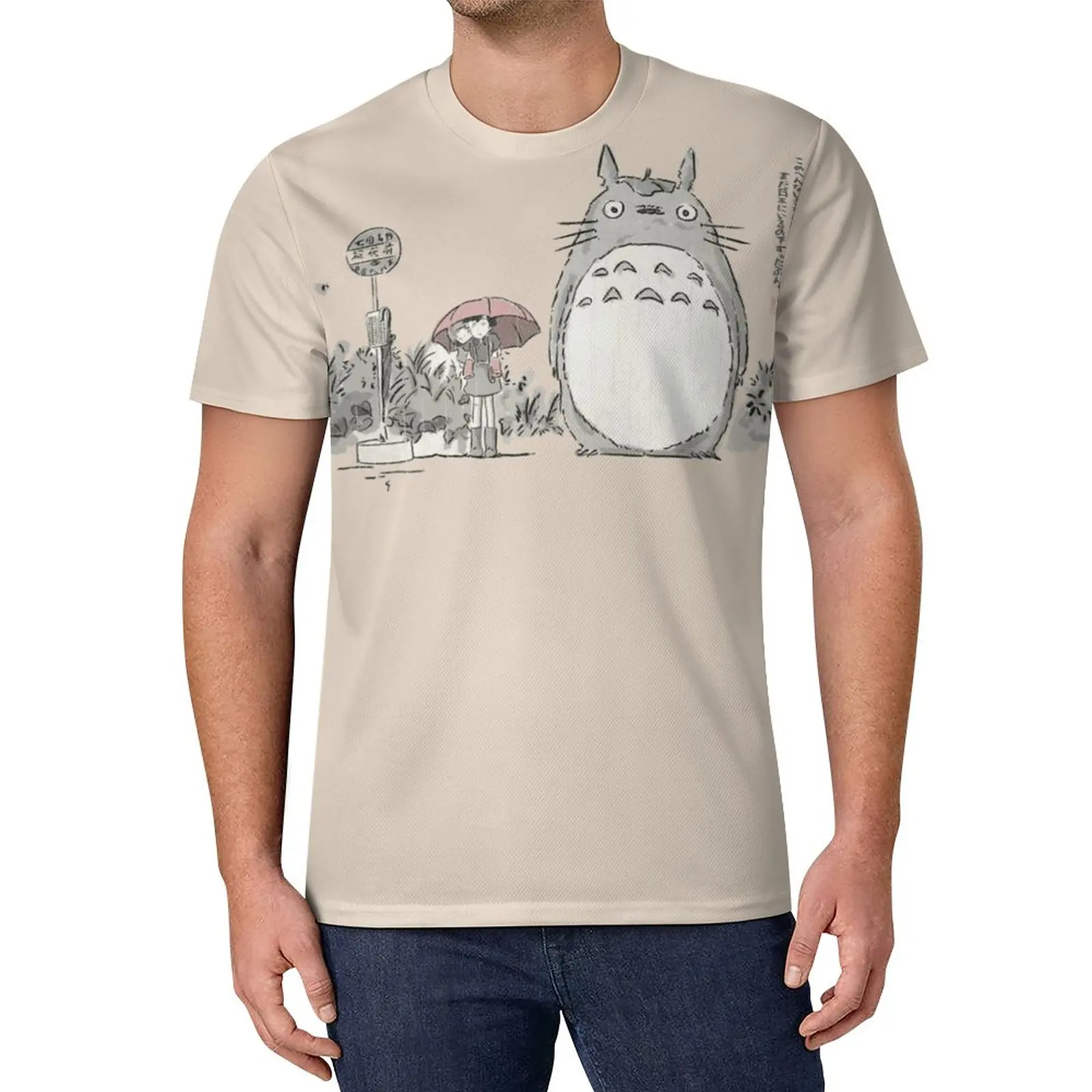 

Totoro 1 Pure Cotton Motion Top Quality Vintage T-shirts Home USA Size