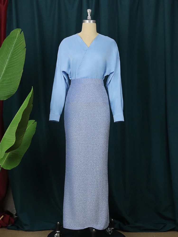 Платье-Русалка Женское с блестками облегающее вечернее блестящее платье длинным