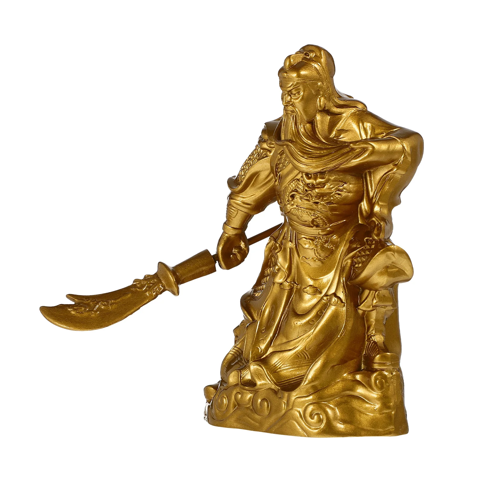 

Delicate Resin Guan Yu Craft Decoration Household Table Ornament for Shop