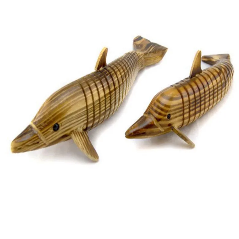 

1 шт., деревянный дельфин, модель животного, детская игрушка