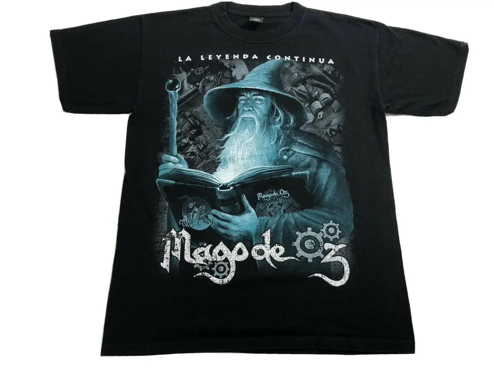 Винтажная Футболка Mago De Oz Meettal Band Tee sz L волшебник двусторонний редкий тур