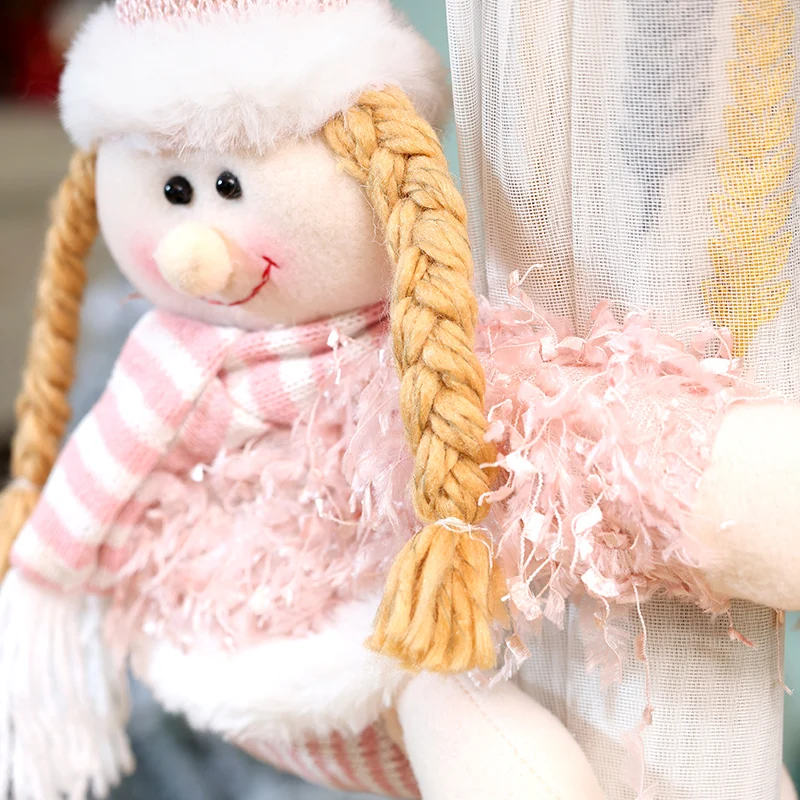 Многоразовая розовая пряжка для штор с блестками подвесная мультяшная