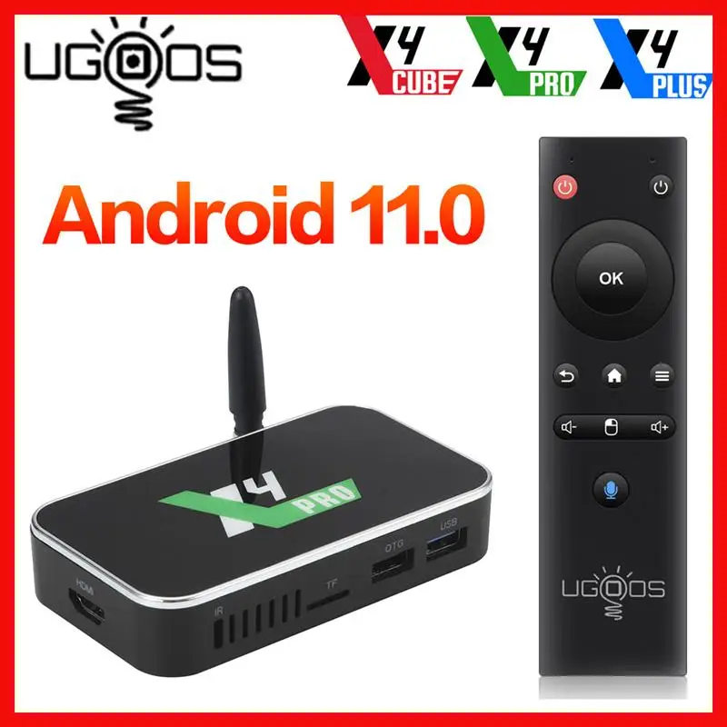 

Ugoos X4 Pro Android 11 Smart TV BOX S905X4 DDR4 4GB 32GB Ugoos X3 Pro Cube TV BOX Android 9 S905X3 TVBox 2.4G/5G WiFi 1000M 4K