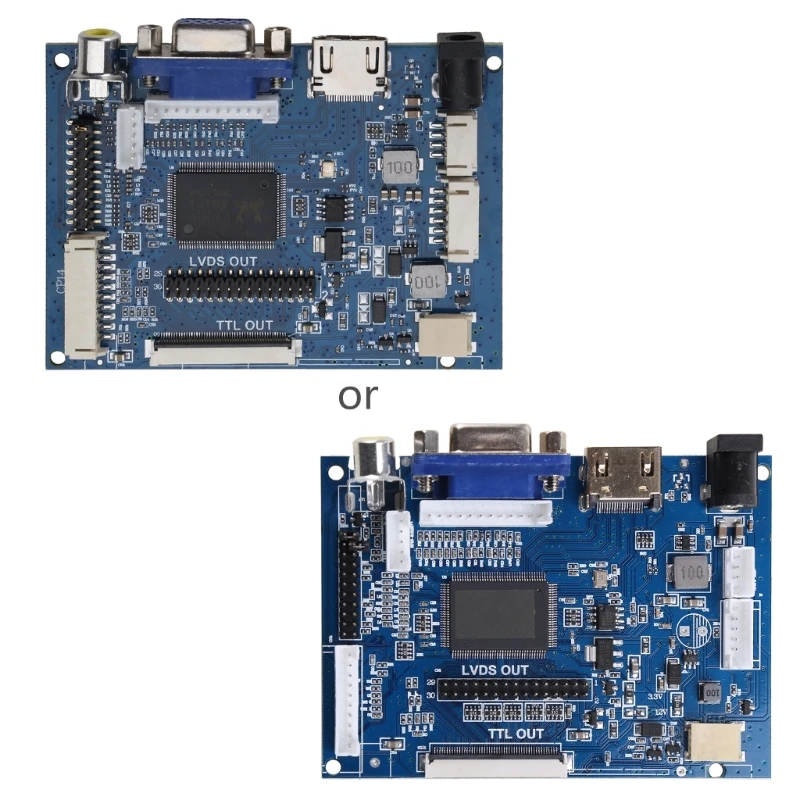 

LCD Display TTL LVDS Controller Board VGA 2AV 50PIN for AT070TN90 92 94 Support Automatically Dropship