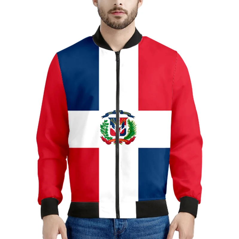 

Dominicana Zipper Jacket Custom Name Number Team Dm Coats Dma Travel Spanish Nation Dominican Republic Santo Domingo Flag Clothe