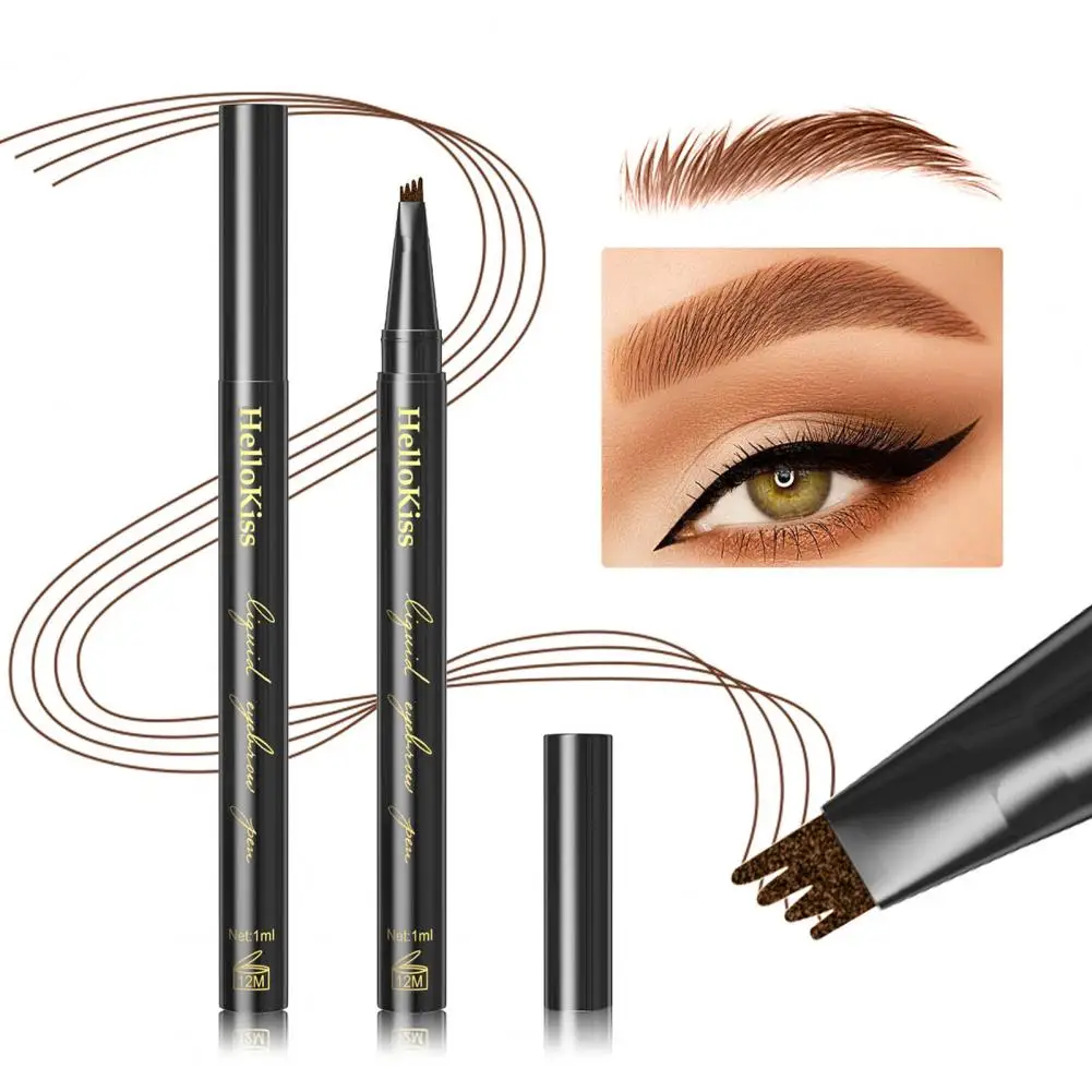Beautiful Long Lasting 4 Pronged Micro-engraving Liquid Brow Pencil Girl Supply Eyebrow Liner Eyebrow Pencil