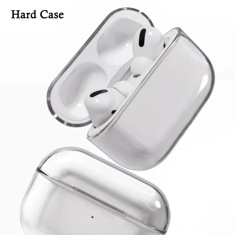 Фото Прозрачный чехол для Airpods Pro 2 2022 2-го поколения, беспроводные Bluetooth-наушники, жесткий чехол Air Pods 3 2 1 3-го поколения, аксессуары №1