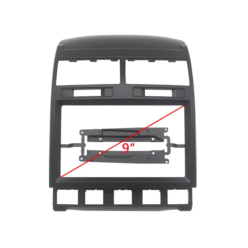 9-дюймовый набор рамки автомобильного радио 2 Din Android для Volkswagen Touareg 2002-2010.