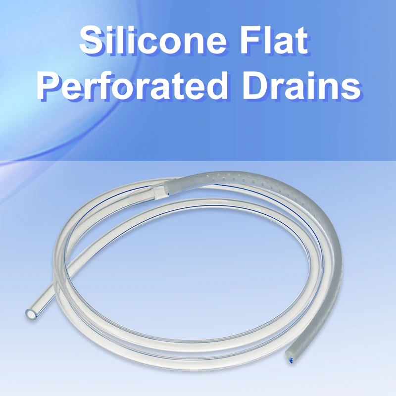 10 шт. иликоновые перфорированные плоские дренажные трубки без иглы медицинские