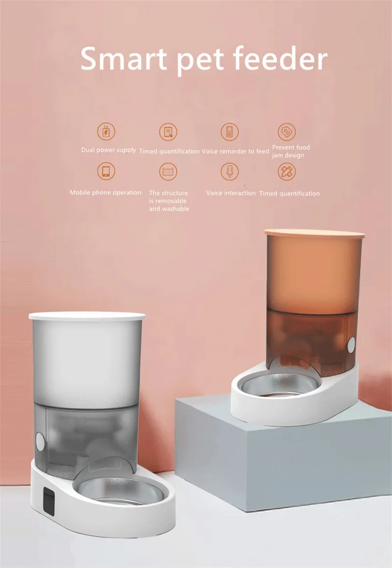Автоматическая кормушка для домашних животных с управлением через приложение