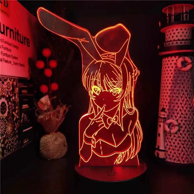 

Ночник LED IWP 3D Иллюзия Bunny Girl Senpai