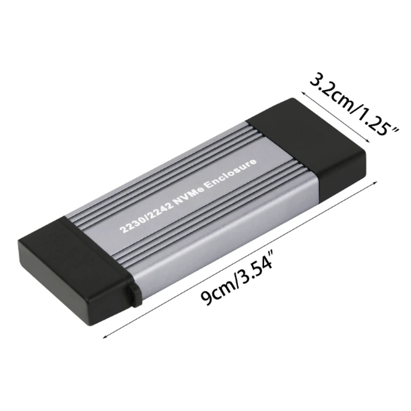 USB3.1 10 Гбит/с M.2 2230 2242 Корпус жесткого диска PCIE NVMe для SSD-накопителей TypeC 22x30/22x42 N2UB
