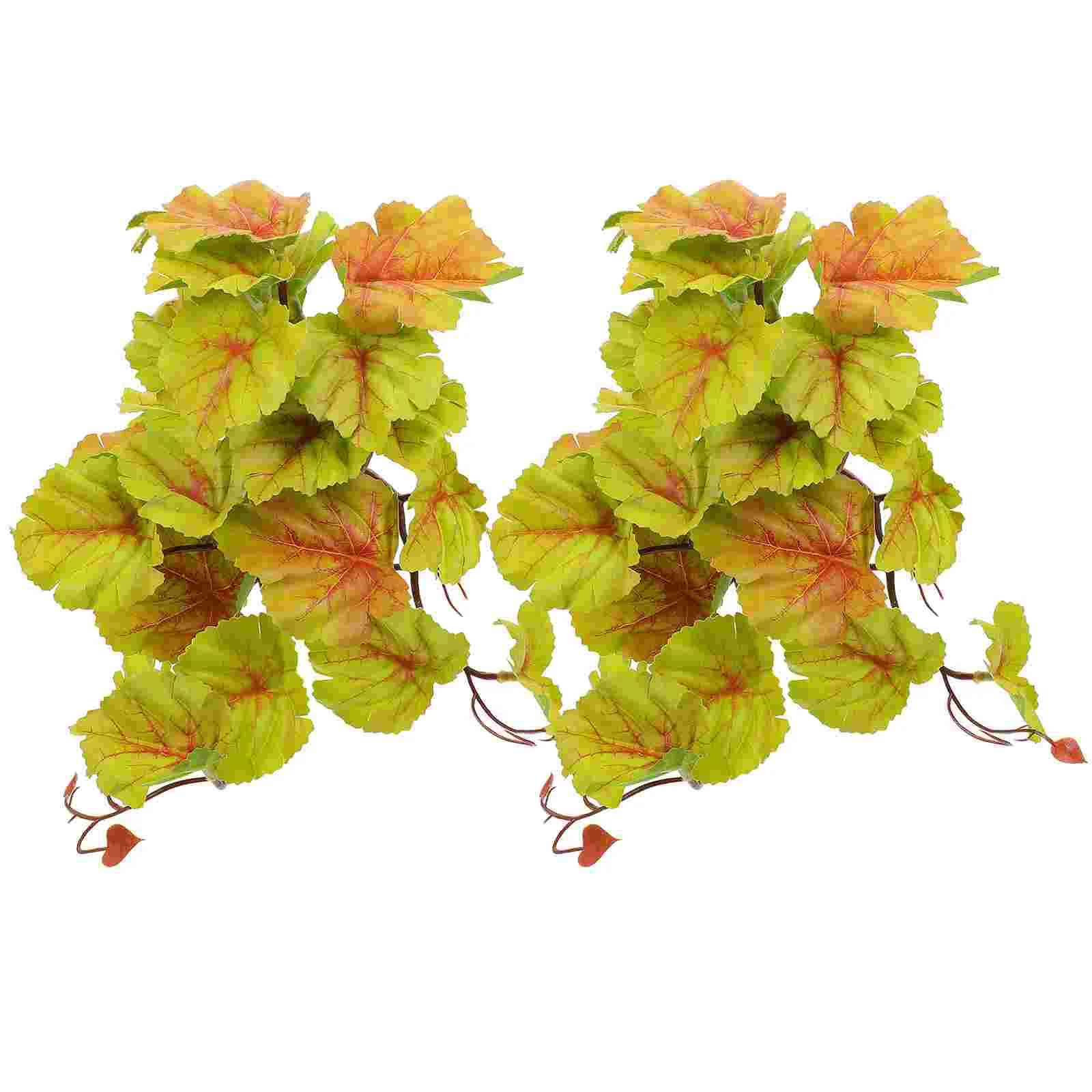 

2pcs Simulated Plants Decors Reptile Box Ornaments Craft Adornments Reptile Supplies