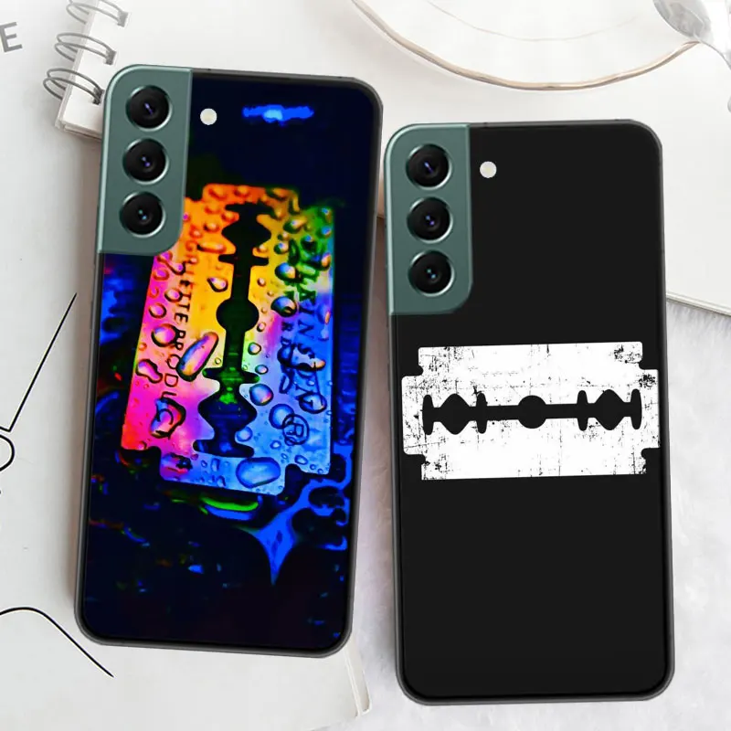 Чехол для телефона Razor Blade Samsung S25+ Galaxy Note 20 Ultra 10 Lite 9 8 M12 M21 M30S M31 M32 M51 M52 S8 S7 J8 J6 J4 Plus Cover