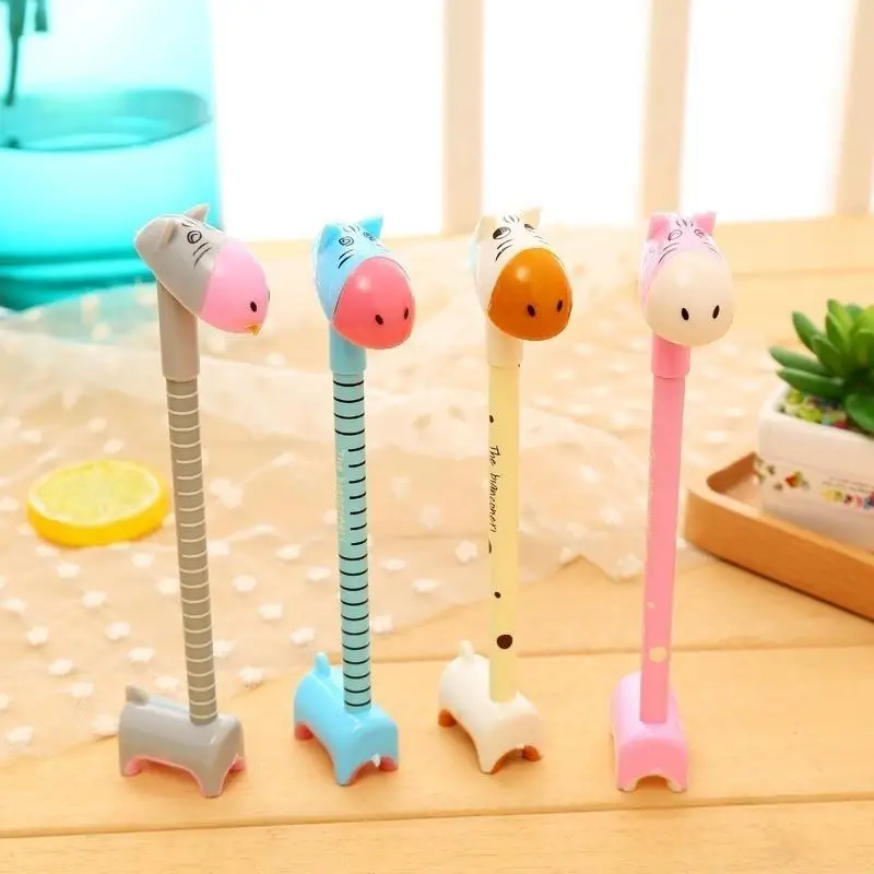 

3Pcs Lovely Kawaii Ballpoint Pen Cute Animal Hippo Pen Donkey Ballpoint Pen