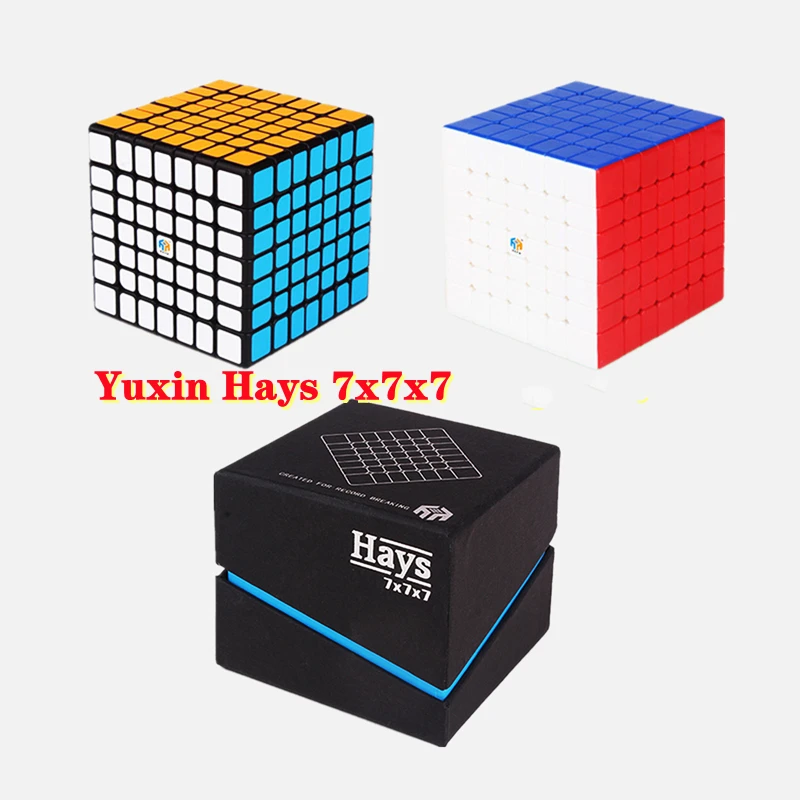 Иксин Хайс 7х7х7 Магнитный Скоростной Кубик Решения Головоломки YX Иксин Хайс 7х7 Дети Взрослые Магические Магниты Кубо Игры Игрушки Подарки Кубо он.
