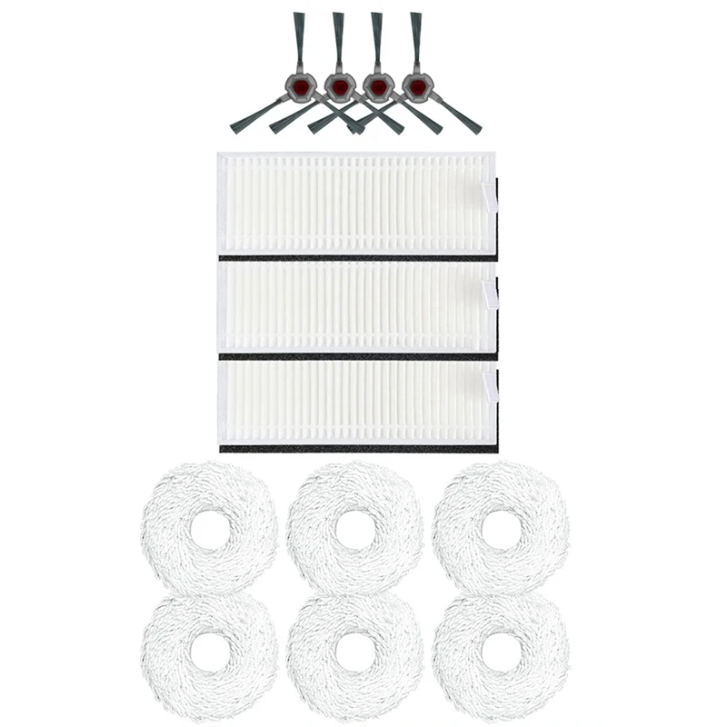 

Side Brush Filter And Mop Pad Replacement Accessories For Ecovacs DEEBOT N9 + Plus Self Cleaning Robot Vacuum Cleaner