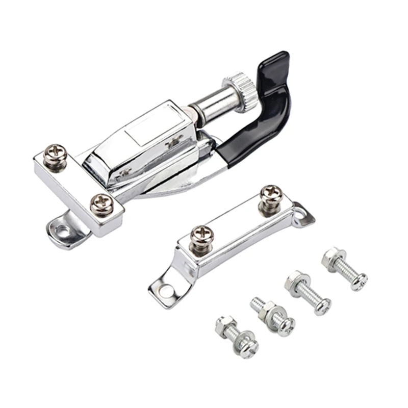 

1 Pack Silver Metal Strainer Throw Off Butt End Set, Durable Metal Snare Drum Strainer For Drum Repair DIY Accessory N58B