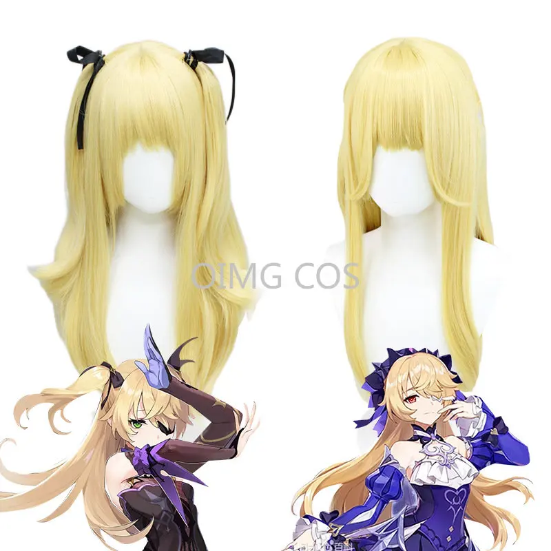 

Genshin Impact Fischl Cosplay Wig Anime Halloween for Women Game Ein Immernachtstraum
